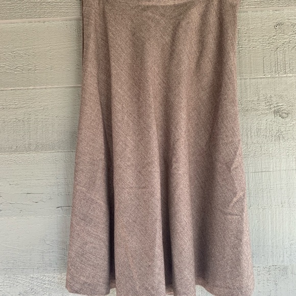 Women’s VTG 80s Wool Midi Skirt Suit Lined Tweed Brown Classic Fall  Preppy - Picture 10 of 12